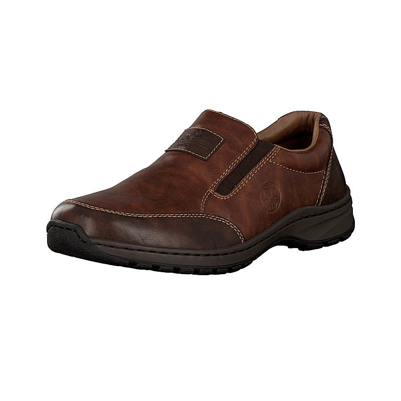 Slip On Panske - Rieker 03354-26 Hnede Topánky